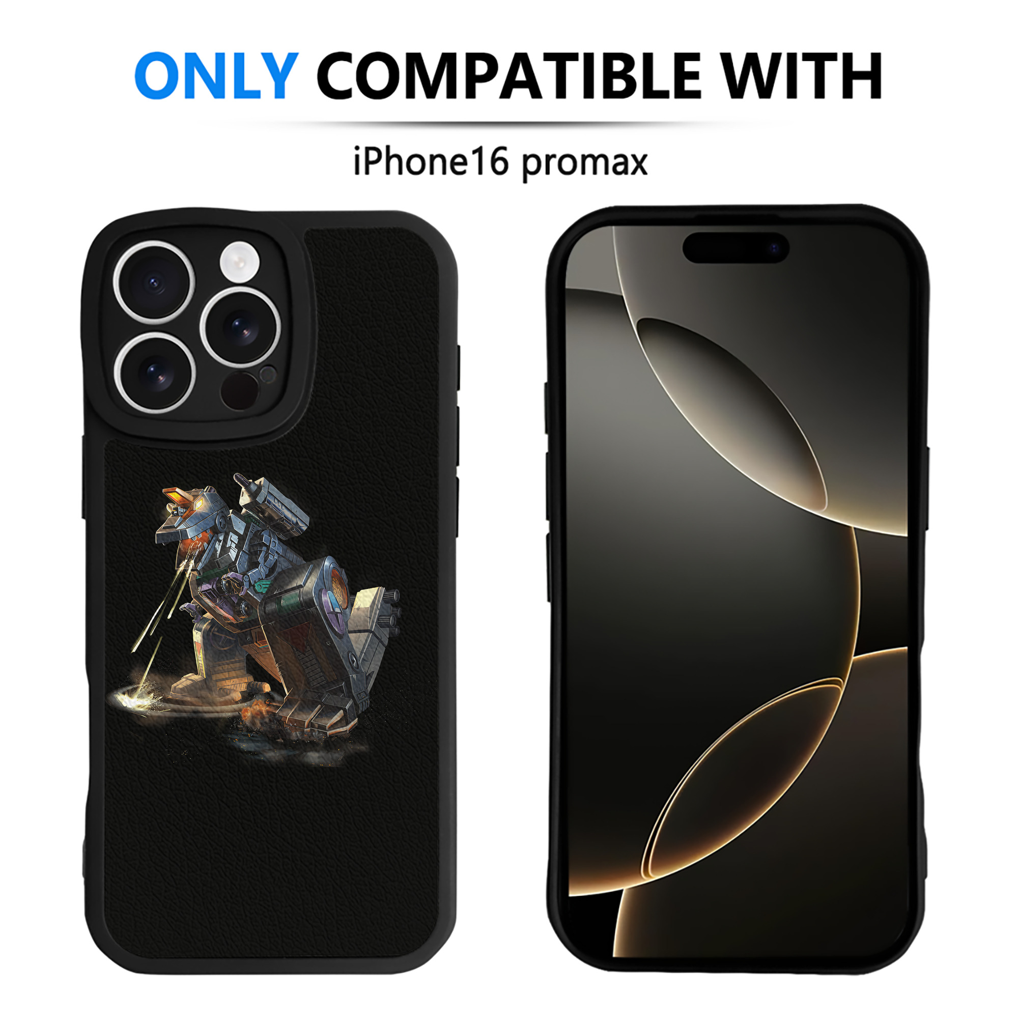 （画像用） Transformers トランスフォーマー 【iPhone 16シリーズ対応】シリコンスマホケース（レザー調） 材質：シリコン